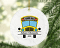 School Bus Driver Christmas Ornament - Personalized Christmas Ornament - Bus Driver Gift