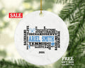 Tennis Player Gamer Christmas Ornament - Personalized Sports Custom Name Gift Coach Team Hobby Fan Gift