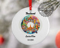 Thailand Ornament, Engagement, Married, Travel, Gift for Engaged Couple, Engagement Gift, Trip, Vacation Souvenir