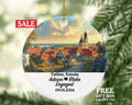 Tallinn Christmas Ornament Personalized - Estonia Engaged Married Family Together Couple Travel Honeymoon Engagement Marriage