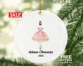 Ballerina Girl Christmas Ornament Personalized - Gift for Dancer Ballet Dance Do Perform Gift for Ballerina
