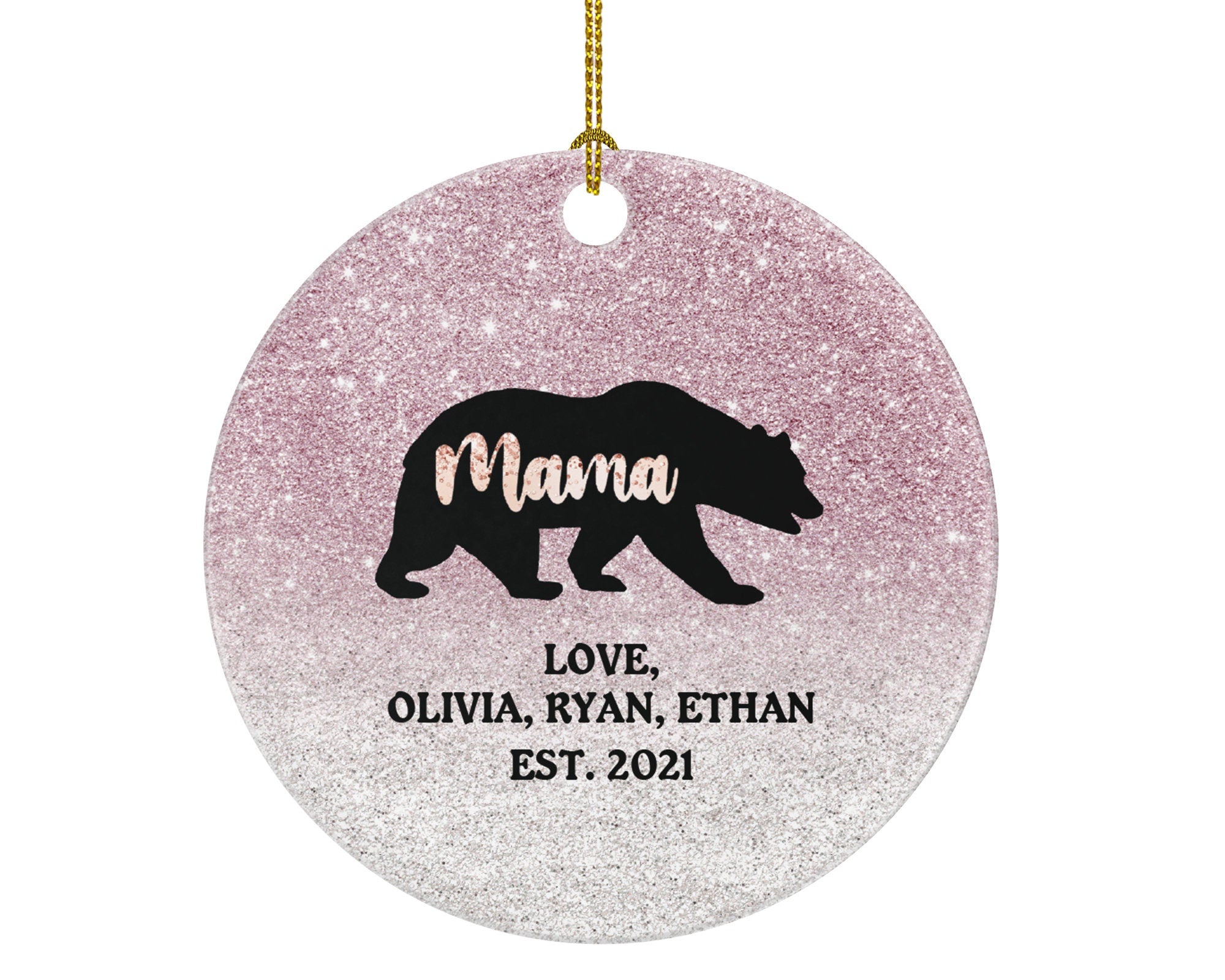Mama Bear Ornament, Gift for Women, Mama Bear Gift, Mother's Day Gift, Christmas Ornament for Mom