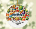 Personalized Ethnic Supermarket Ornament – Custom Grocery Store Gift – Teamwork Ornament with Name and Year