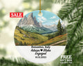 Dolomites Italy Christmas Ornament Personalized - Engaged Married Family Together Couple Travel Honeymoon Wedding Engagement Marriage
