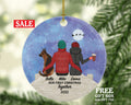Couple with Dog Cat Pet Personalized Christmas Ornament Custom Together Valentines Lover Gift Fur Mom Dad Family Holiday Rescue Breeds