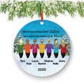 Soul Sisters for 2 3 4 5 6 7 Best Friends Christmas Ornament for Sisters, Personalized, BFF Gift, Personalized Friend Female Girls, Besties