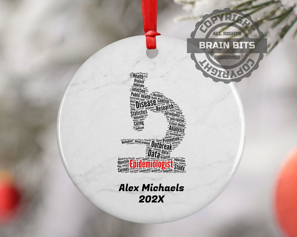 Epidemiologist Personalized Christmas Ornament