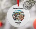 Harvard Square Ornament, Engagement, Married, Travel, Gift for Engaged Couple, Engagement Gift, Trip, Vacation Souvenir