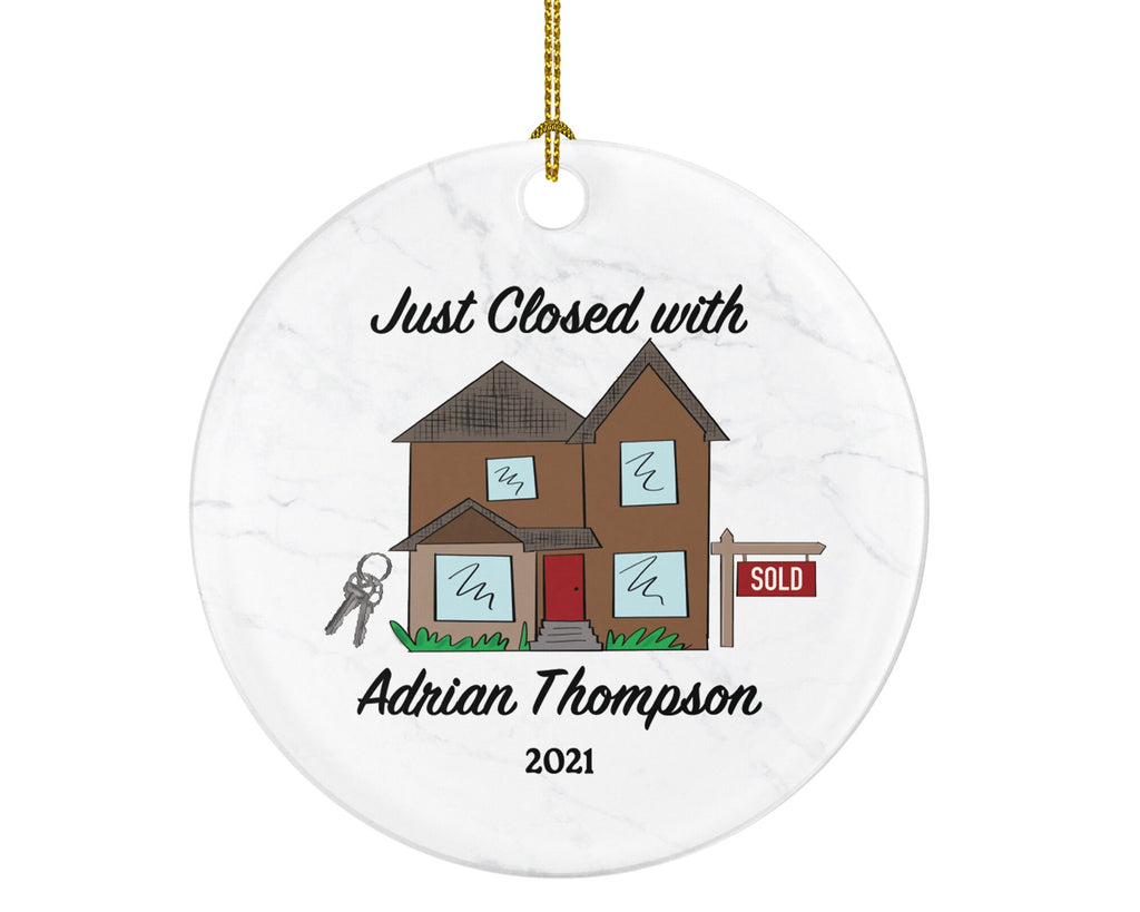 Realtor Real Estate Agent Personalized Ornament - House Broker Personalized Ornament- New Real Estate Seller Christmas Ornament