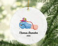 Tattoo Artist Christmas Ornament Personalized - Tattoo Creating Specialist Tattooing Gift - Custom Name Year