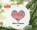 Criminal Investigation Christmas Ornament Personalized - Crime Investigator Team Officers Custom Gift