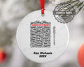 Community Service Manager Personalized Christmas Ornament