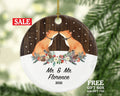 Personalized Gay Couple Christmas Ornament Pride Fox LGBT - Lgbtq - Gay Pride - Love is Love - Love Wins Same Sex Marriage