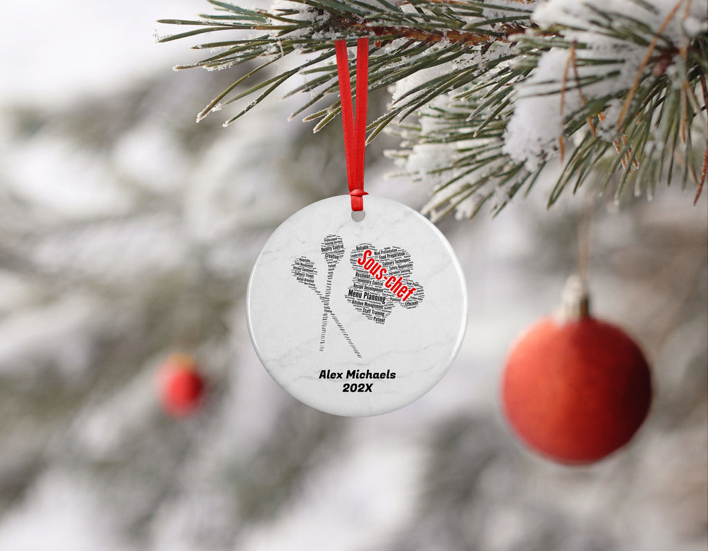 Sous-chef Personalized Christmas Ornament