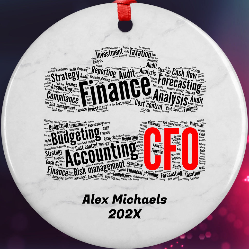 Chief financial officer CFO Personalized Christmas Ornament