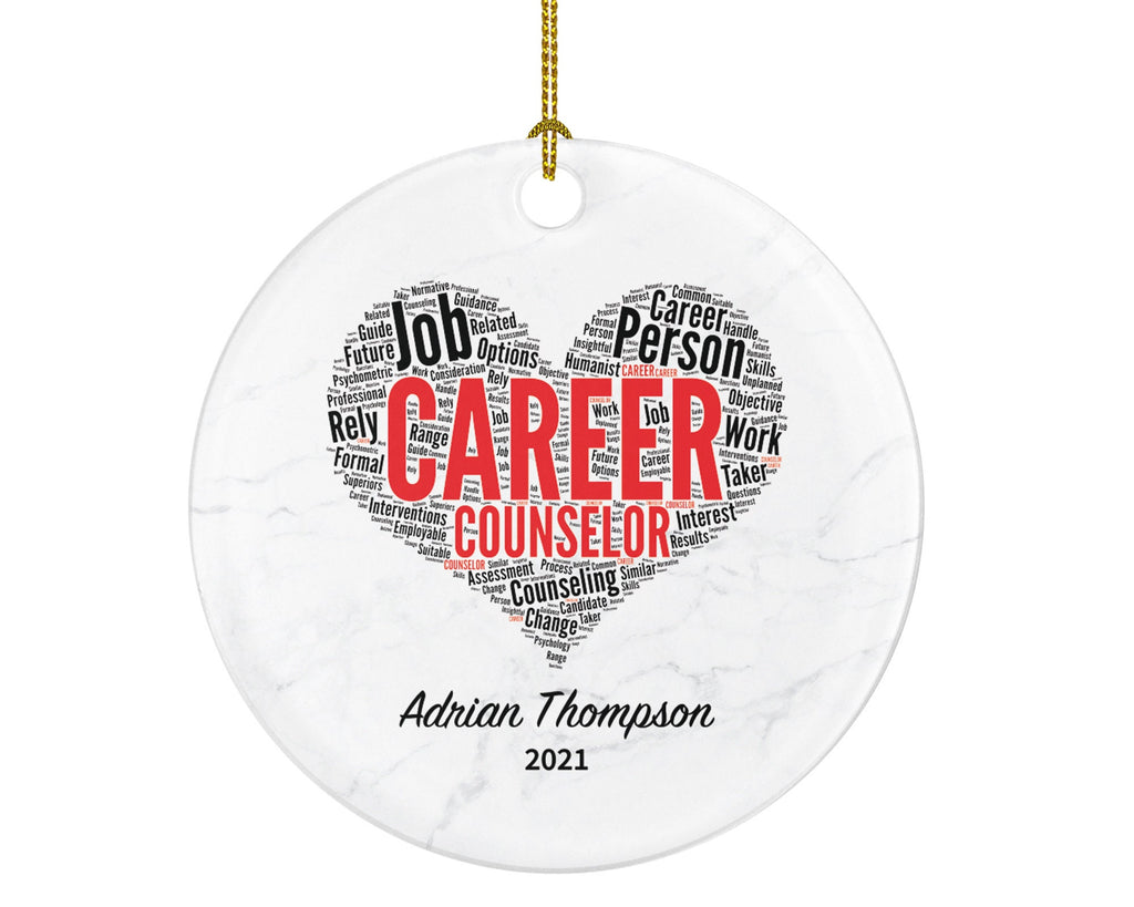Career Counselor Christmas Ornament Personalized - Business New Job Consultant Career Counselor Gift