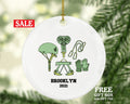 Zip Line Christmas Ornament Personalized, Rope Sliding Zip liner Zipliner Ziplining Outdoor Zipline Instructor Rope Adventure Park