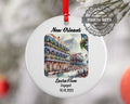 New Orleans Downtown Ornament, Engagement, Married, Travel, Gift for Engaged Couple, Engagement Gift, Trip, Vacation Souvenir