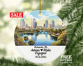 Orlando Florida Christmas Ornament Personalized, FL Engaged Married Family Together Couple Travel Honeymoon Wedding Engagement Marriage