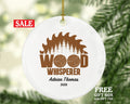 Carpenter Personalized Christmas Ornament, Wood Whisperer Custom Ornament, Builder Carpenter Gift, Construction Worker