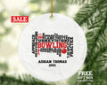 Bowling Ornament Personalized - Bowling Game Player Custom Gift - Strike Bowl  Bowler Sports Hobby Gamer