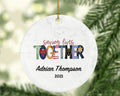 Saving Lives Together Police and Medical Teams Christmas Ornament Personalized - Doctor Physician Ambulance Policeman Team Officer Gift