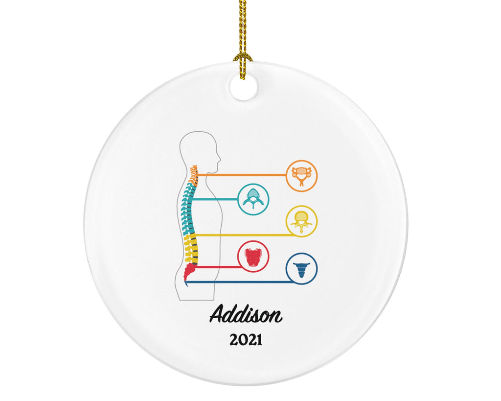 Spine Chiropractor Physical Therapist Christmas Ornament - Physician Medical Orthopedic Spinal image Gift for Orthopedist Physiotherapist