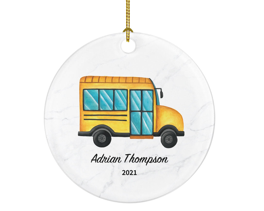 Bus Driver Christmas Ornament Personalized - School Bus Christmas Ornament - Bus Driver Gift