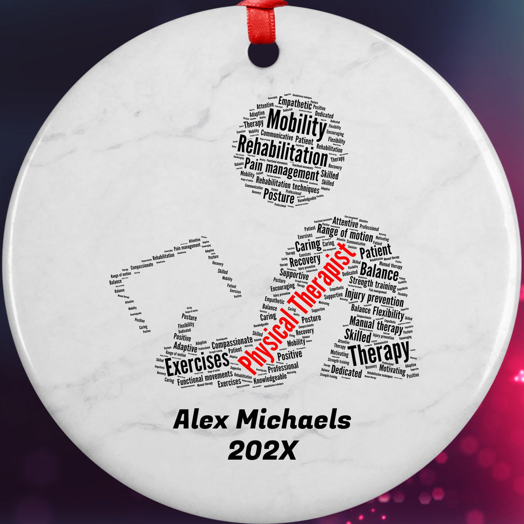 Physical Therapist Personalized Christmas Ornament