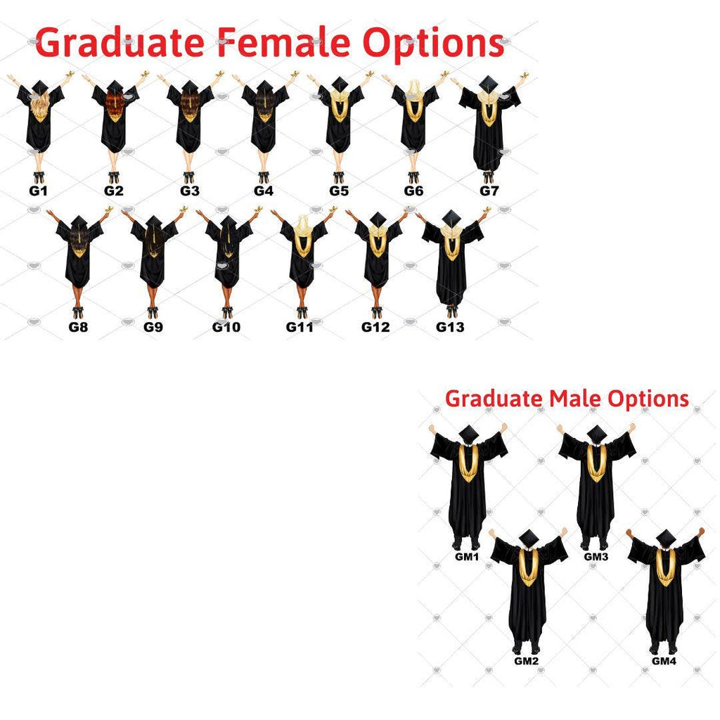 Graduation Christmas Ornament for Graduate Female Male Couple Friends - Class Of Bff Masters Bachelor Doctorate College High School