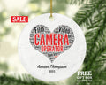 Camera Operator Christmas Ornament Personalized
