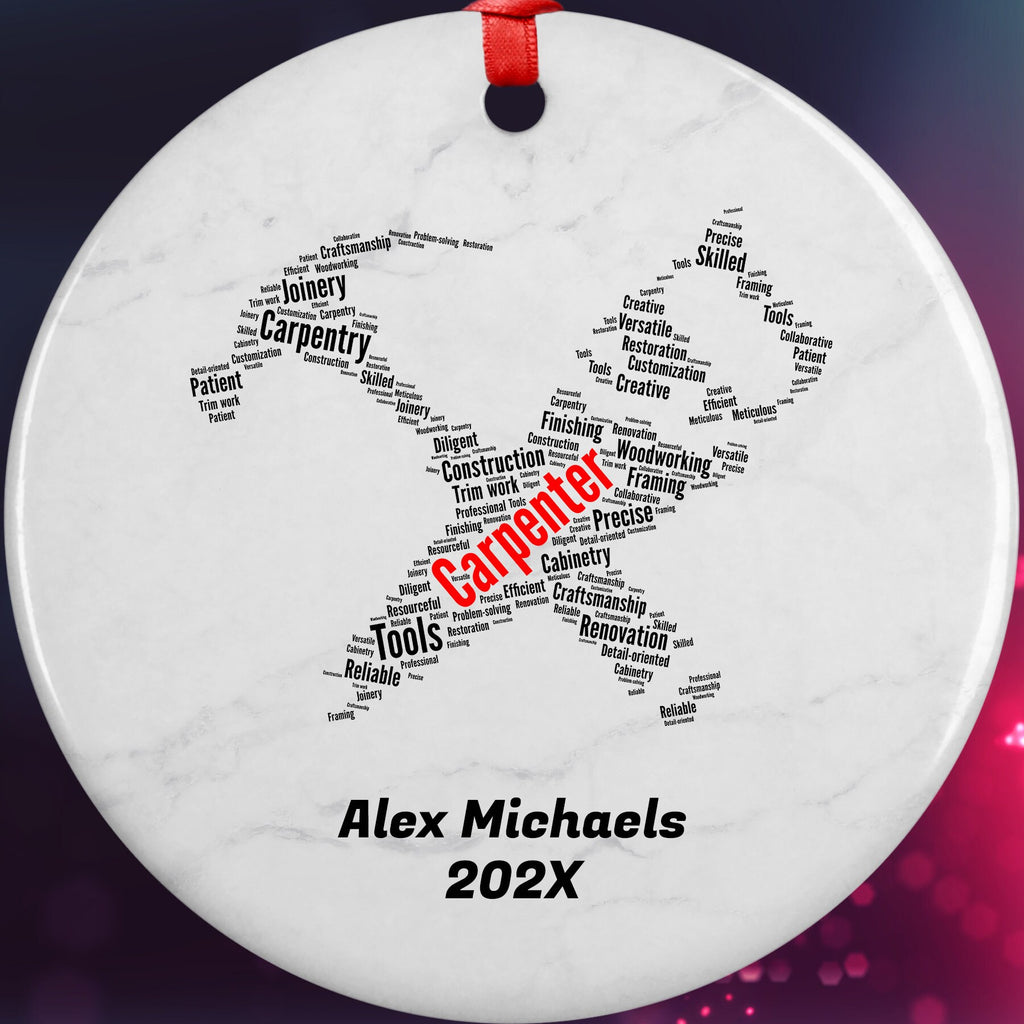 Carpenter Personalized Christmas Ornament