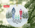First Christmas as Mommy and Daddy of Twins Ornament - New Babies Parents Mother Father Mom Dad Gift Kid Child Our Family of 4