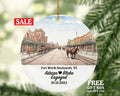 Fort Worth Stockyards Texas Christmas Ornament Personalized - TX Engaged Married Family Together Couple Travel Honeymoon Engagement Marriage