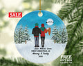 First Christmas as Mommy and Daddy Ornament - New Baby Girl Boy Parents Mother Father Mom Dad Gift Portrait Kid Child Infant Our Family of 3