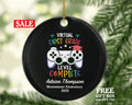 Virtual Grade Graduation Online Learning Christmas Ornament Personalized - Gamer Boy or Girl Online Schooling Remote School