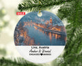 Custom Austria Linz Ornament – Personalized Danube River, Pöstlingberg Keepsake, Couple Gift for Wedding or Honeymoon