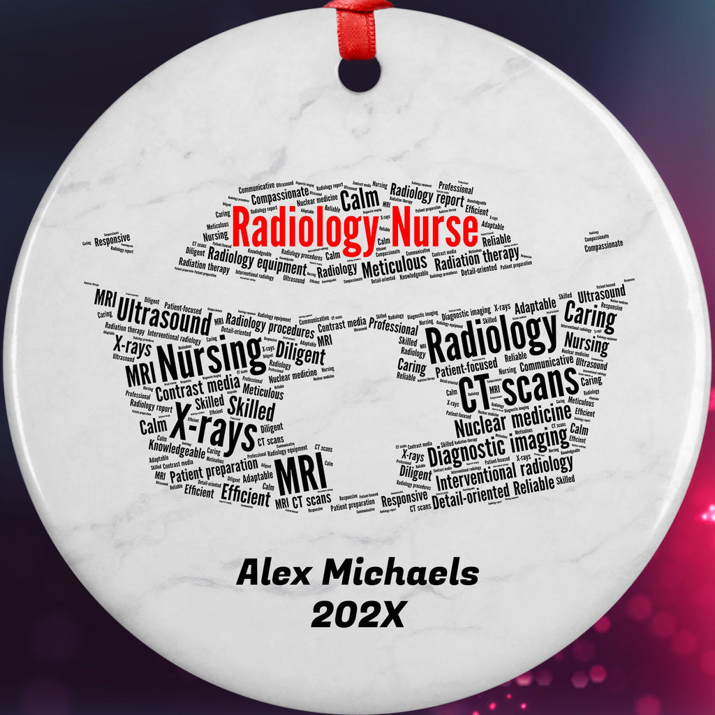 Radiology Nurse Personalized Christmas Ornament