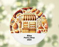 Personalized Pastry Shop Ornament – Custom Baker Gift – Bakery and Café Ornament with Name and Year