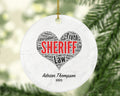 Sheriff Christmas Ornament Personalized - Sheriff Western Gift