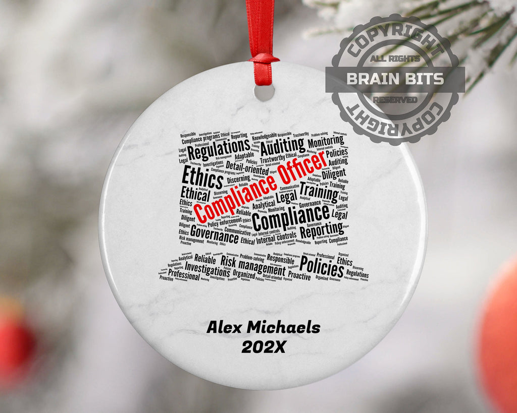 Compliance Officer Personalized Christmas Ornament
