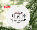 Personalized Playing Video Game Player Gamer Boy or Girl Game Christmas Ornament for Tree Gamer Controller Addict