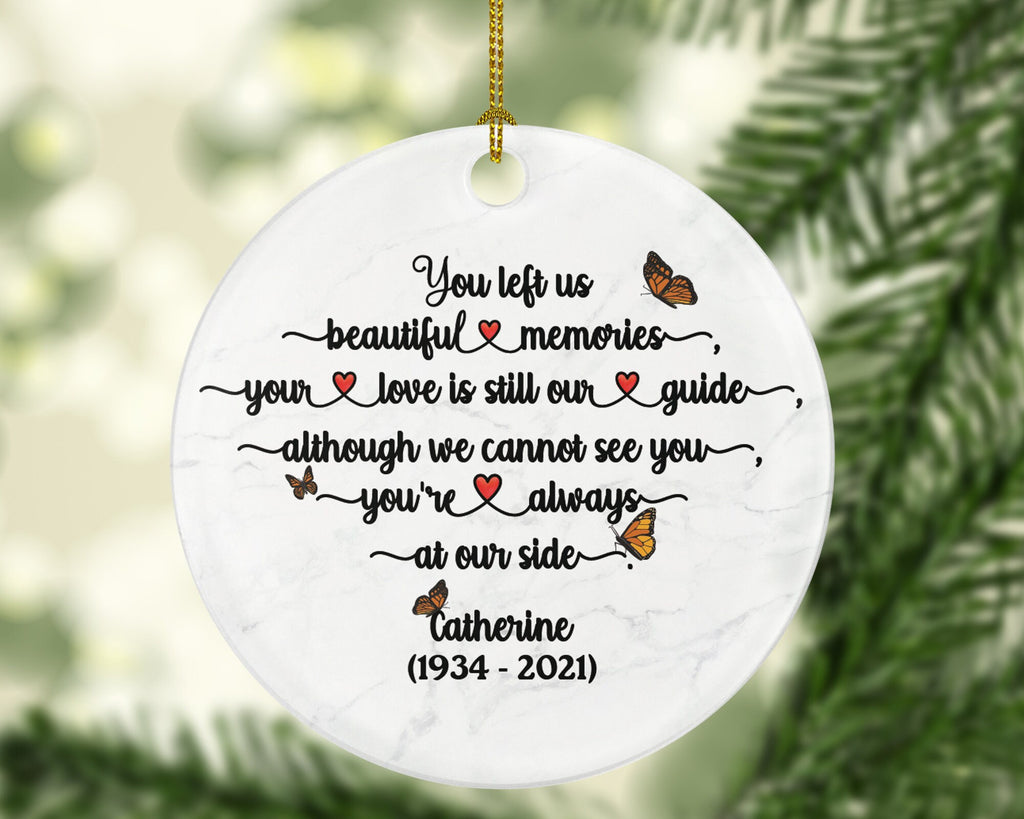 Memorial Ornament, Floating Christmas In Memory of Remembrance Gift Personalized Christmas Someone in Heaven, Custom