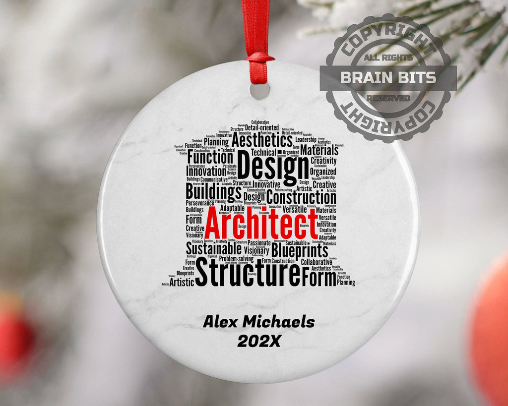 Architect Personalized Christmas Ornament