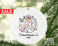 School Nurse Christmas Ornament Personalized -  Nurse Registered Health Worker Gift from Patient for Nurse RN Custom Medical