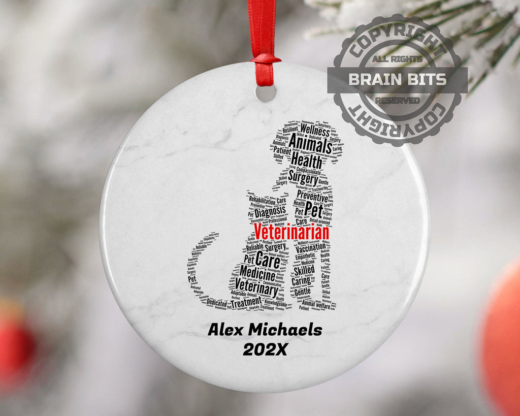 Veterinarian Personalized Christmas Ornament