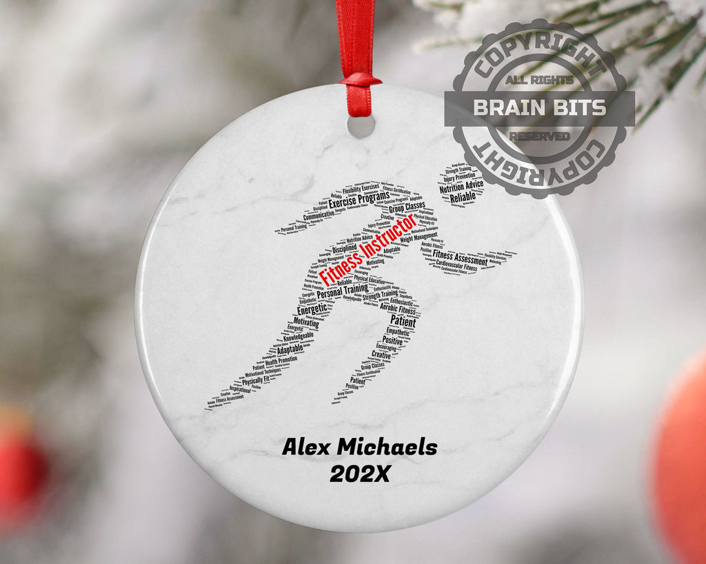 Fitness Instructor Personalized Christmas Ornament