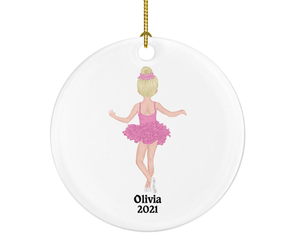 Personalized Ballerina Girl Christmas Ornament - Gift for Dancer Ballet Dance Do Perform Gift for Stocking Stuffer