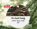 Christmas Family Ornament - Personalized Gift for Family of 2 3 4 5 6 - Custom Name Year Christmas Ornament