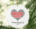 Physical Therapist Christmas Ornament, PT Personalized Gift, Physiotherapist Ornament, Medical Ornament